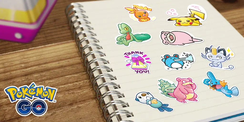 Pokemon Go Stickers book