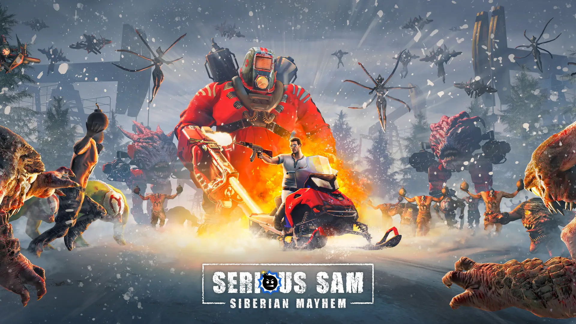 Serious Sam Siberian Mayhem Key art 1920x1080