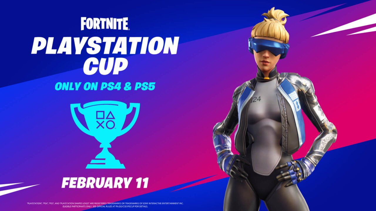 Fortnite PlayStation Cup February 2022 Key Art