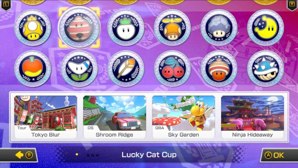 Mario Kart 8 Deluxe Booster Lucky Cat Cup