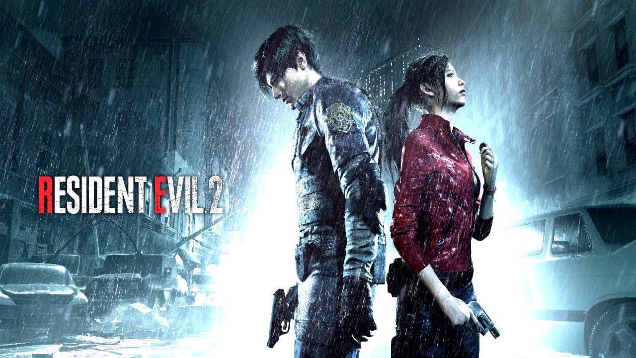 Resident Evil 2 Remake Leon Claire Key Art