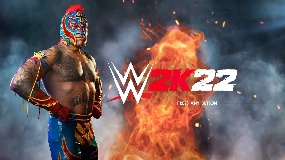 WWE 2K22 Intro Screen Rey Mysterio