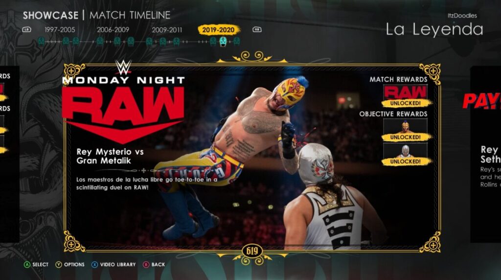 WWE 2K22 Showcase Raw 2019 Gran Metalik