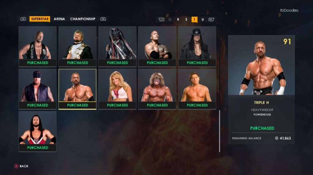 WWE 2K22 Store Triple H