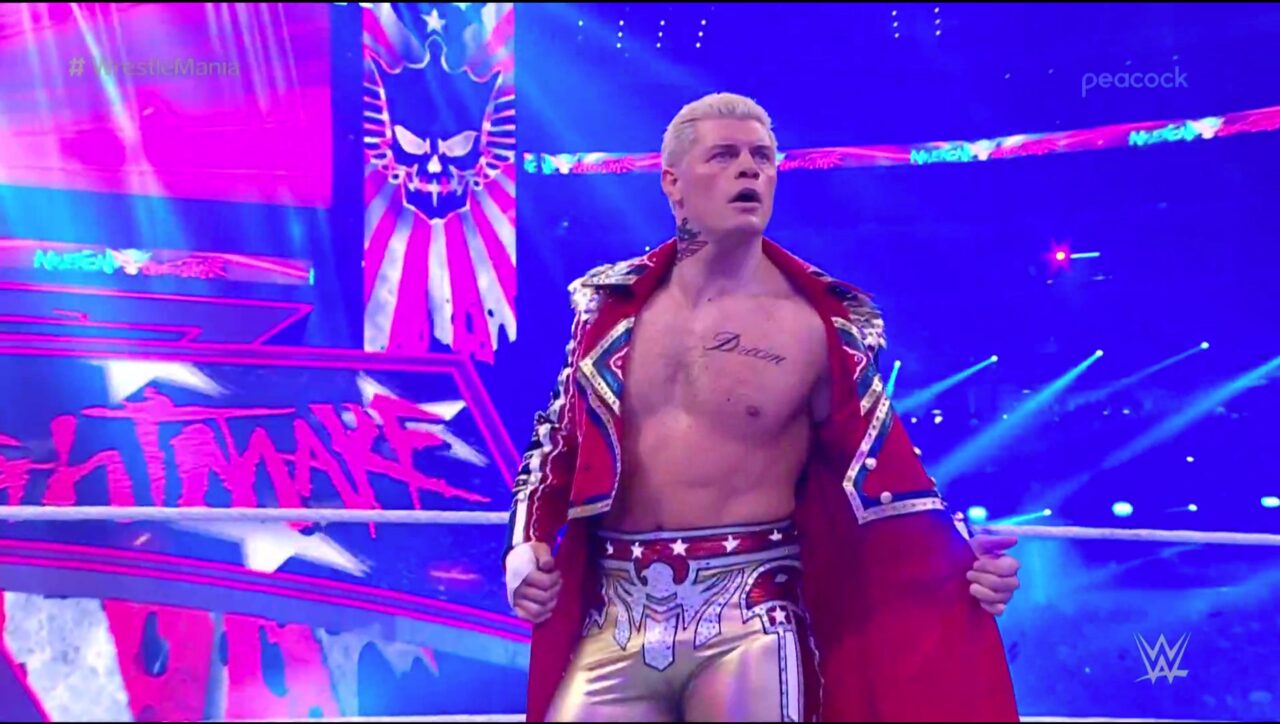 WWE WrestleMania 38 Cody Rhodes In Ring