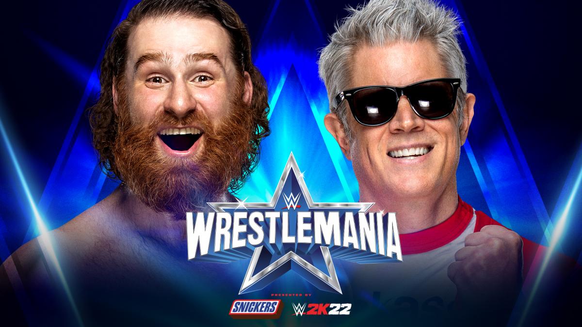 WWE WrestleMania 38 Sami Zayn Johnny Knoxville