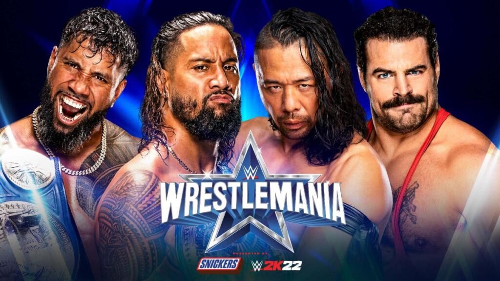 WWE WrestleMania 38 Usos Shinsuke Nakamura Rick Boogs