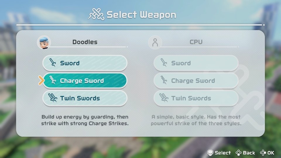 Nintendo Switch Sports Chambara Charge Sword