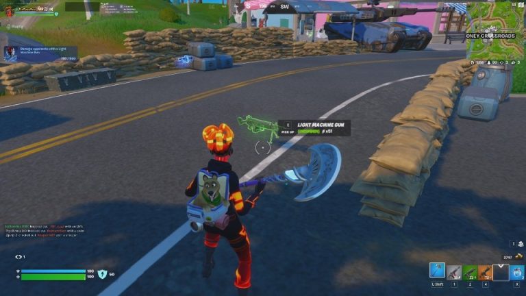 Fortnite Damage opponents with a Light Machine Gun Quest guide