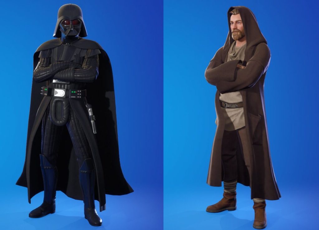 Fortnite Darth Vader Obi Wan Kenobi Character Models