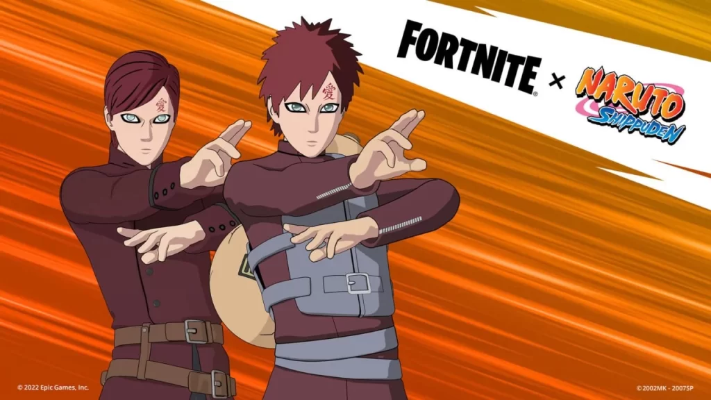 Fortnite Naruto Gaara Key Art