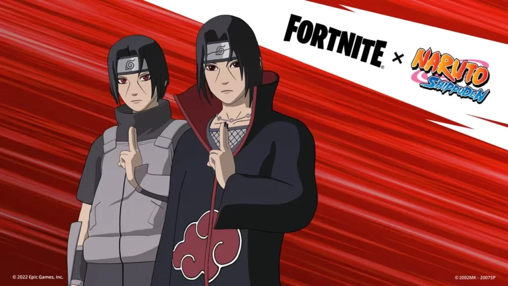 Fortnite Naruto Itachi Uchiha Key Art