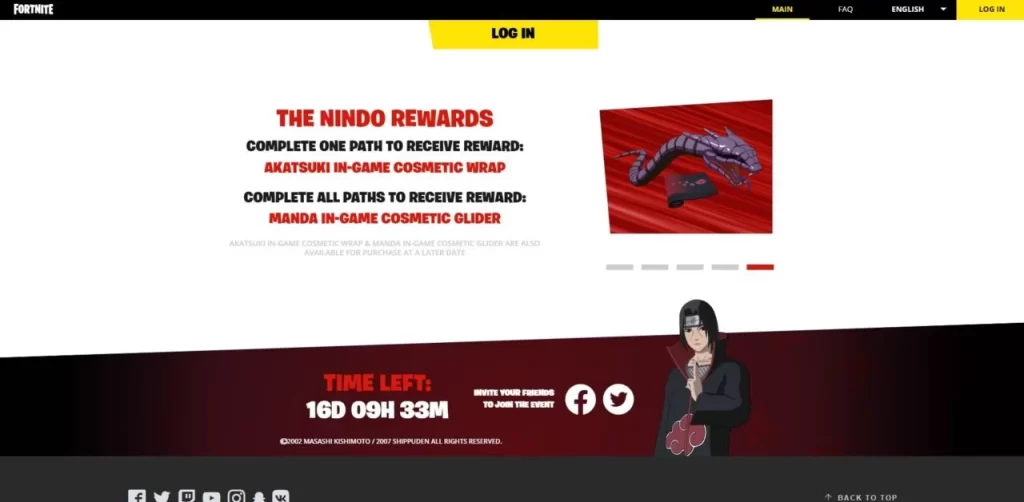 Fortnite Naruto The Nindo Website Manda Glider