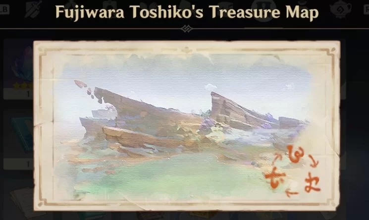 Genshin Impact Relics of Seirai Treasure Map
