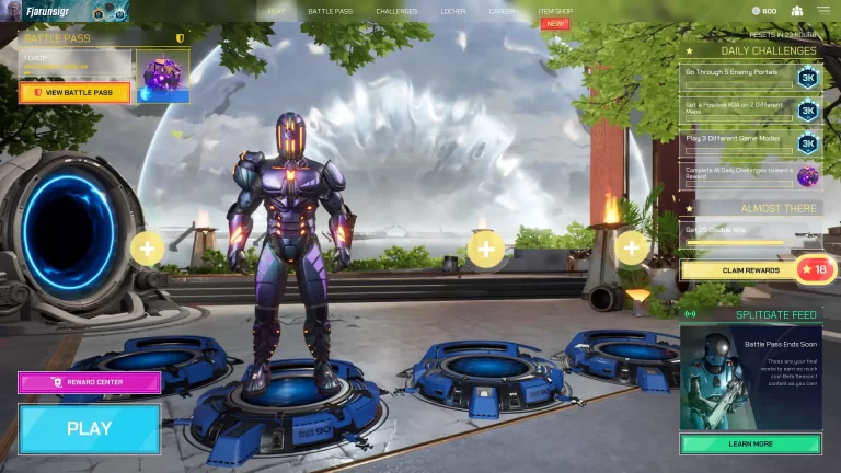 Splitgate: How to earn and claim daily challenge rewards