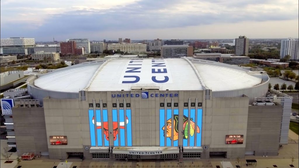 The United Centre in Chicago, Illinios, the site of the 2022 LCS Summer Finals