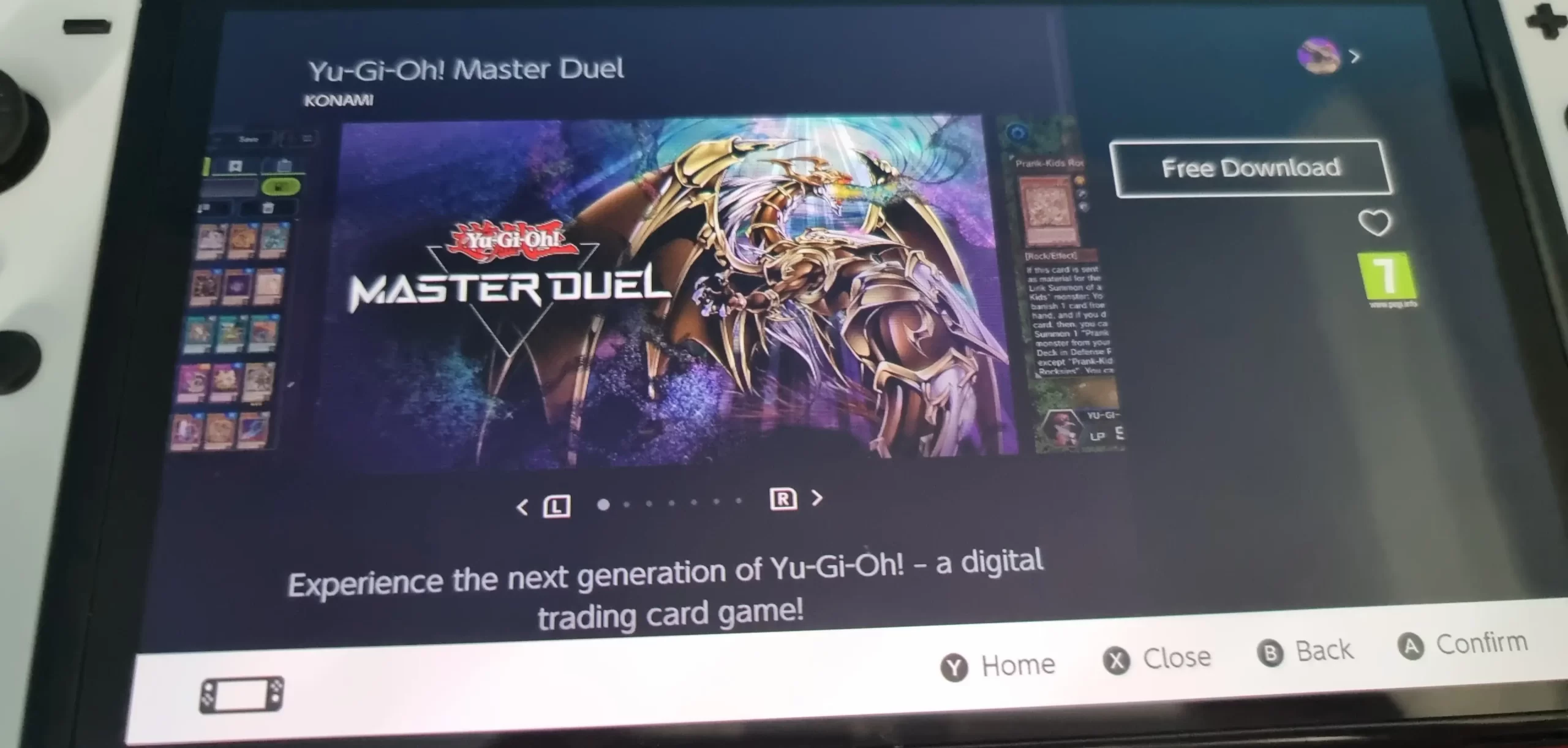 Yu Gi Oh Master Duel on Nintendo Switch