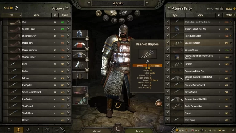 How to easily sell all items at once in Bannerlord