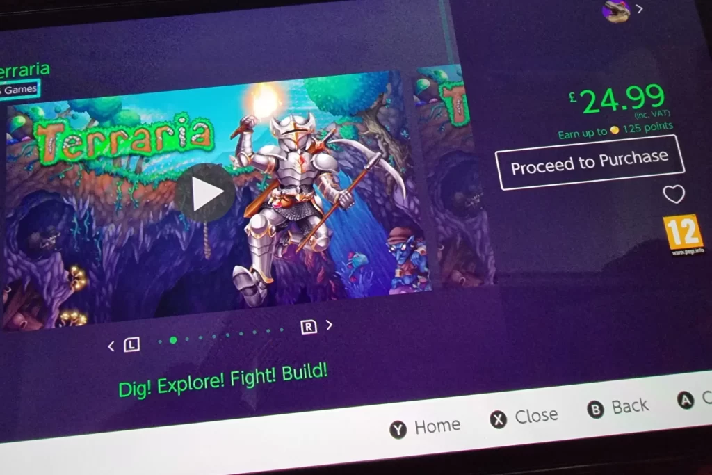 terraria on the switch store