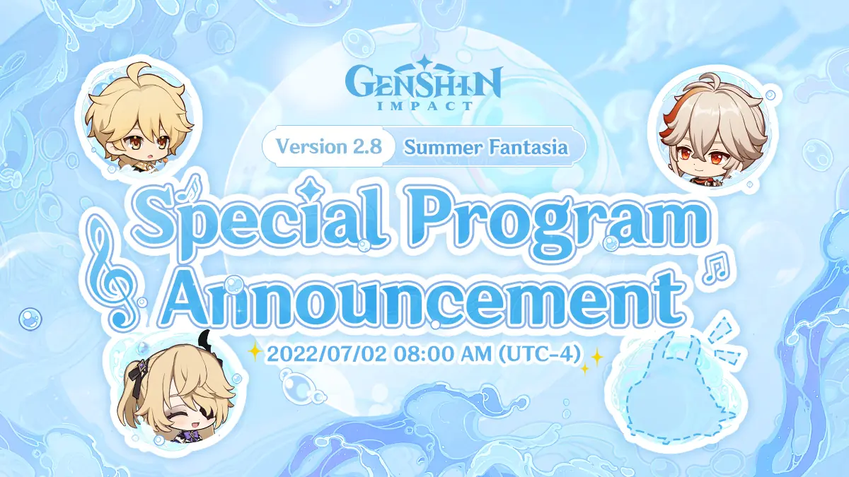2.8 special program announcement livestream for summer fantasia event
