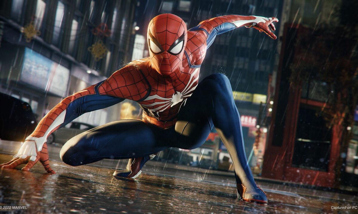 Marvel's Spider-Man Remastered PC Fighting Key Art
