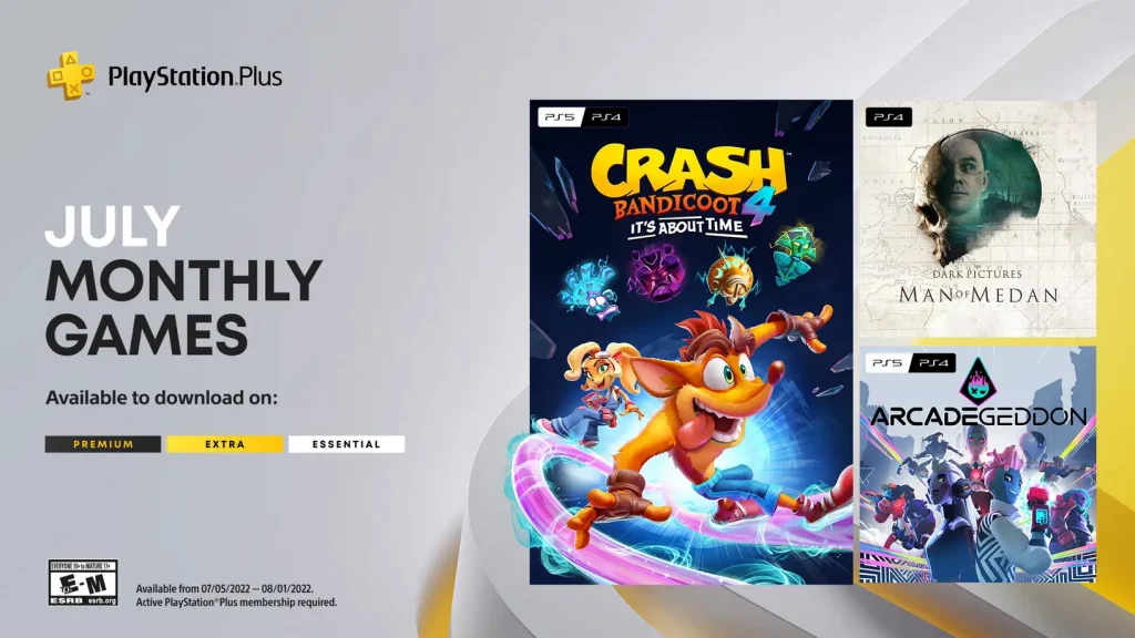 PS Plus July 2022 Games