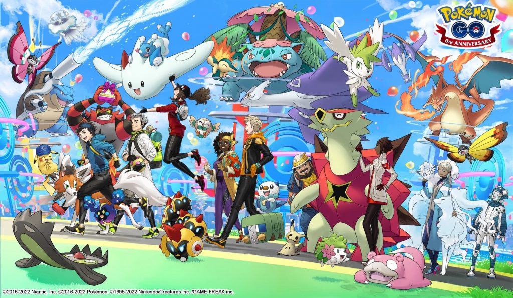 Pokemon Go 6th Anniversary Promo Image
