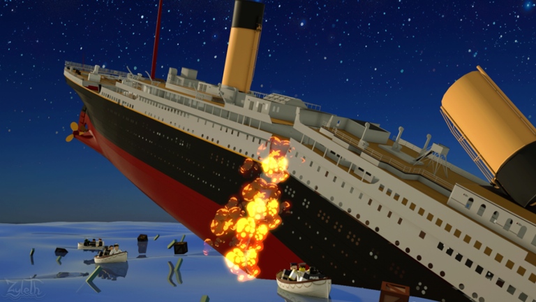 Roblox titanic sinking