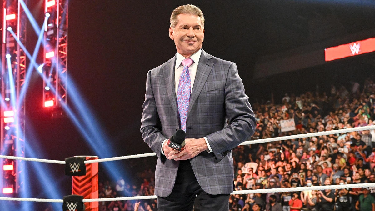 Vince McMahon in WWE ring 2022