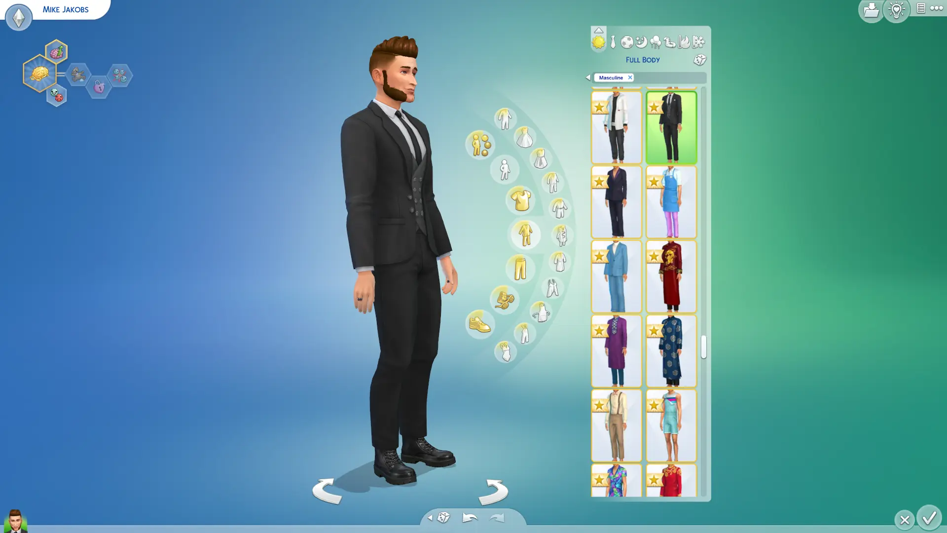 editing outfits in the sims 4