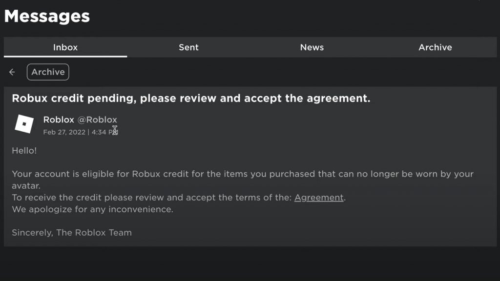 I Accepted The Roblox Moderated Item Robux Policy and After Like 1-2 Days  This Happened 