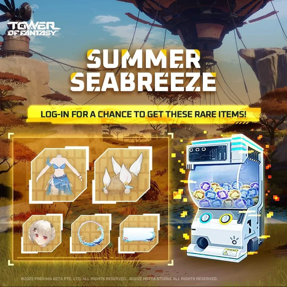 Tower of Fantasy Summer Seabreeze Gacha - Seaside Vacation outfit