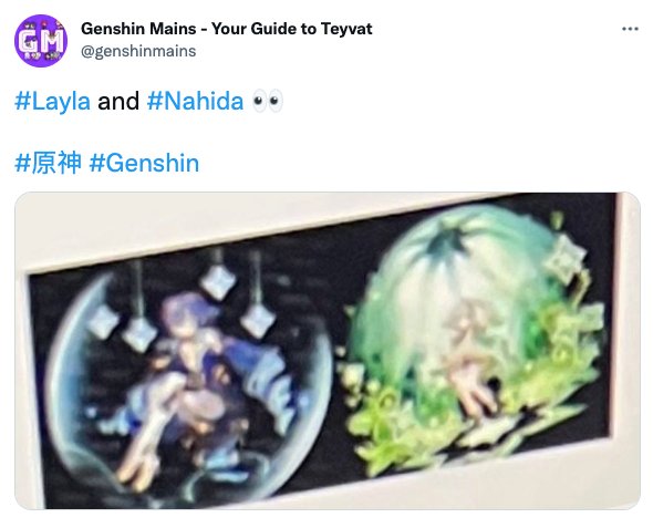Genshin Impact - Layla Splash Art leaked - blurred out Splash Art- Layla and Nahida