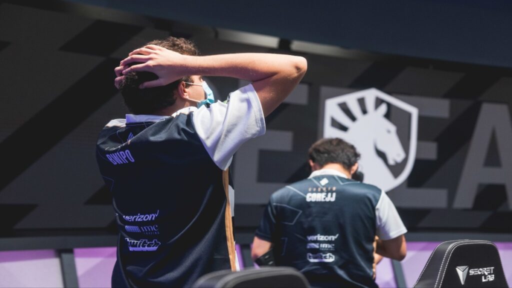 Team Liquid Honda Bwipo and CoreJJ after losing to Evil Geniuses during the LCS Summer Playoffs 