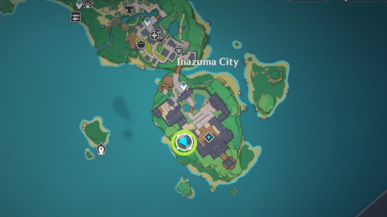 Genshin Impact - Battle of Revenge - location on Map