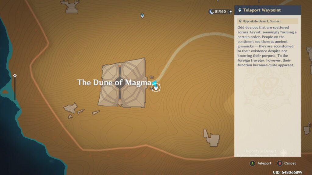 Genshin Impact - How to go to the location indicated by the stone slate in Dual Evidence - Go to the Dune of Magma