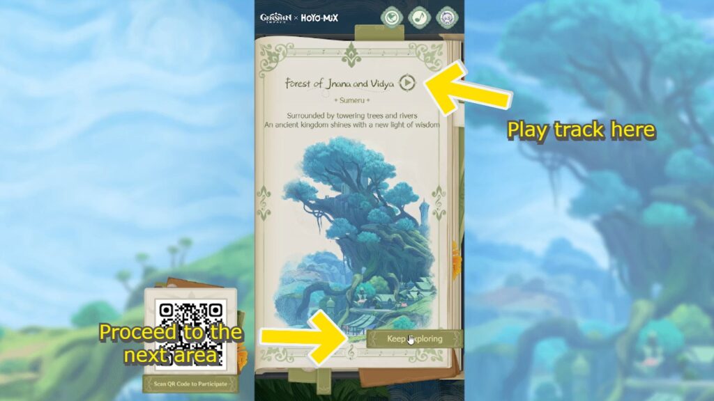 Genshin Impact - Songs of the Forest Web Event Guide - play button