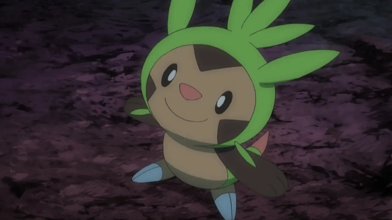 Chespin in the pokemon anime
