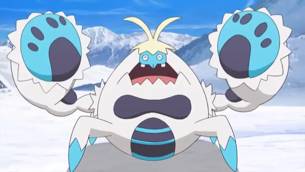 Crabominable in the pokemon anime