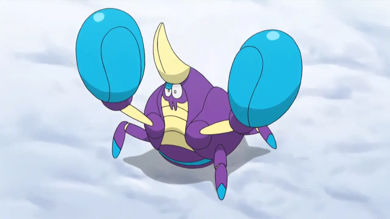 Crabrawler in the pokemon anime