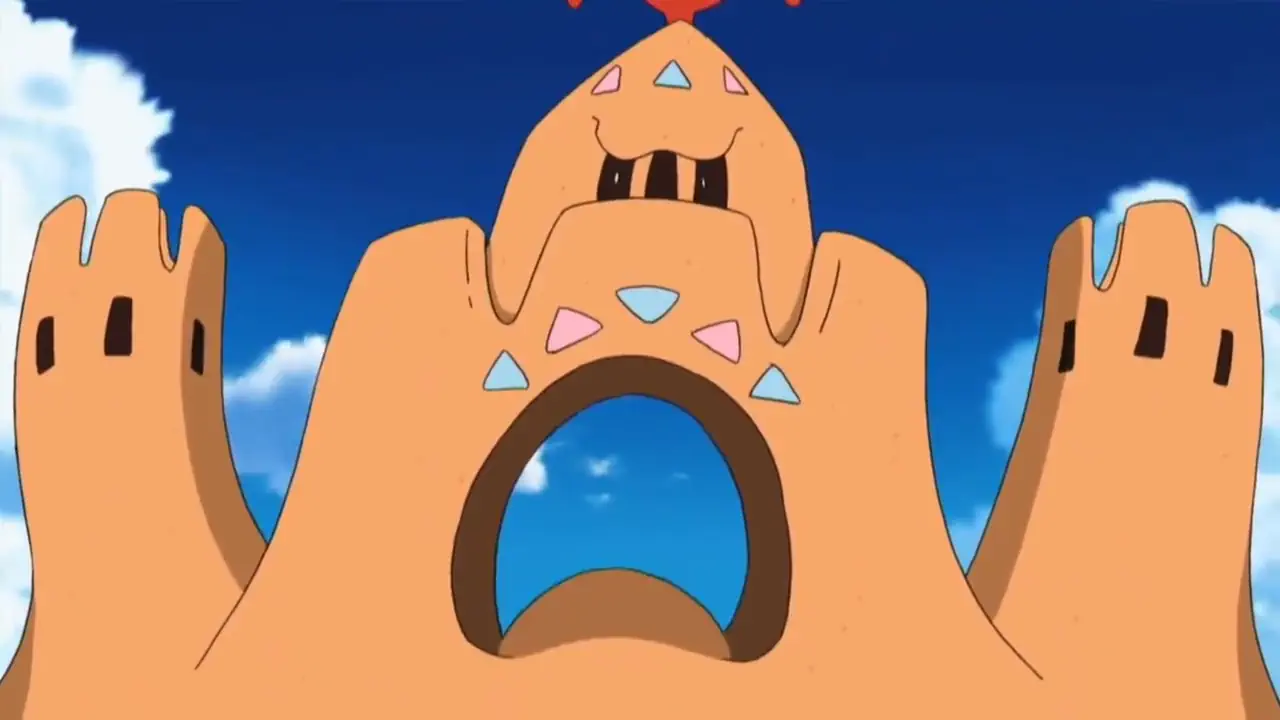 Palossand in the pokemon anime