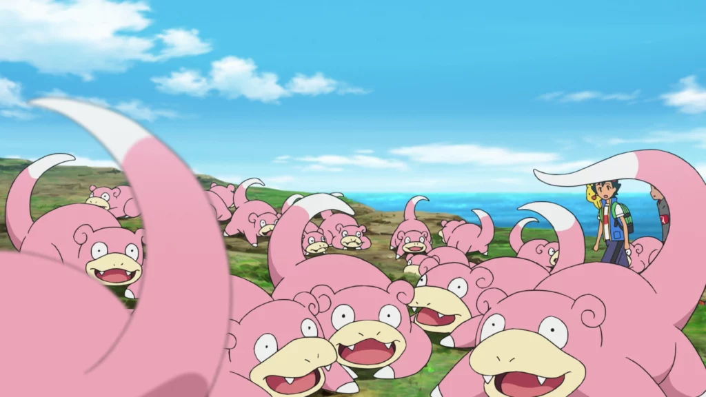 Pokemon Anime Slowpoke Group