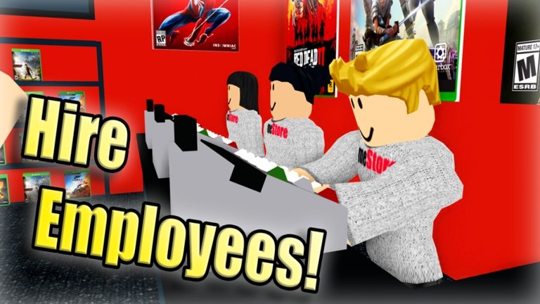 Roblox - Game Store Tycoon - employees