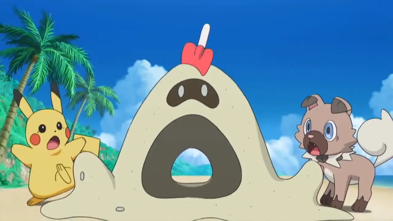 Sandygast in the pokemon anime