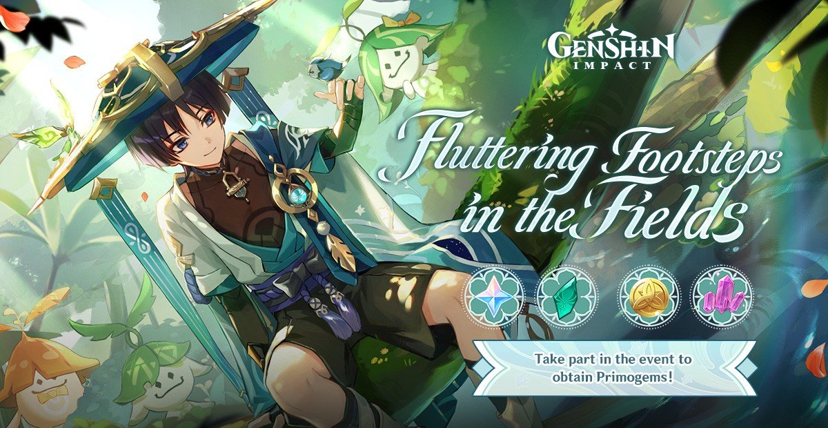 Genshin Impact - Fluttering Footsteps In The Fields Web event