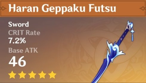 Genshin Impact - Haran Geppaku Futsu - Stats