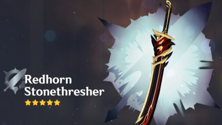Genshin Impact ‘Redhorn Stonethresher’ Weapon Guide: Where to get, stats, effects, and recommended characters
