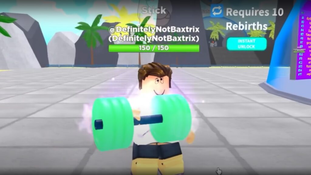 Roblox - Get Strong Simulator gameplay