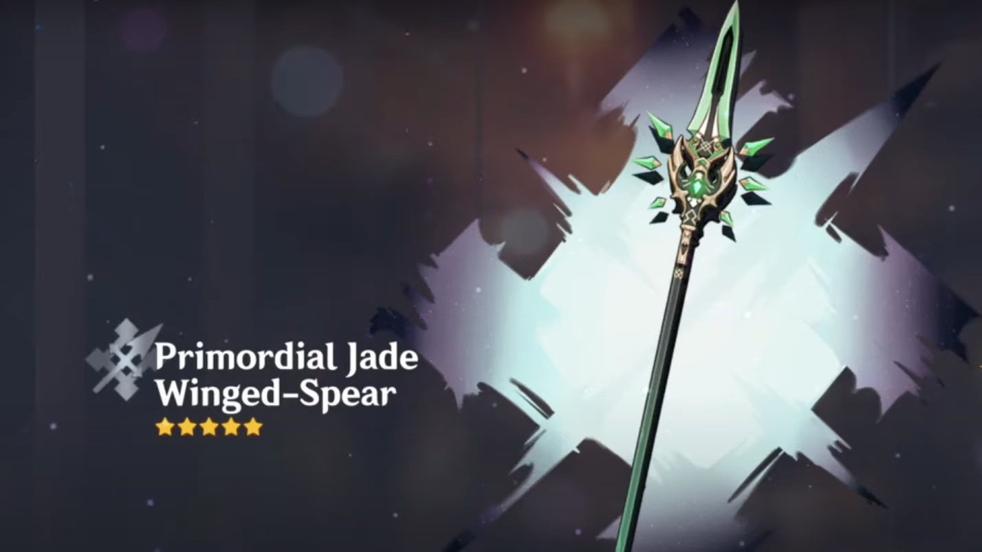 Genshin Impact - Primordial Jade Winged-Spear - Weapon Guide