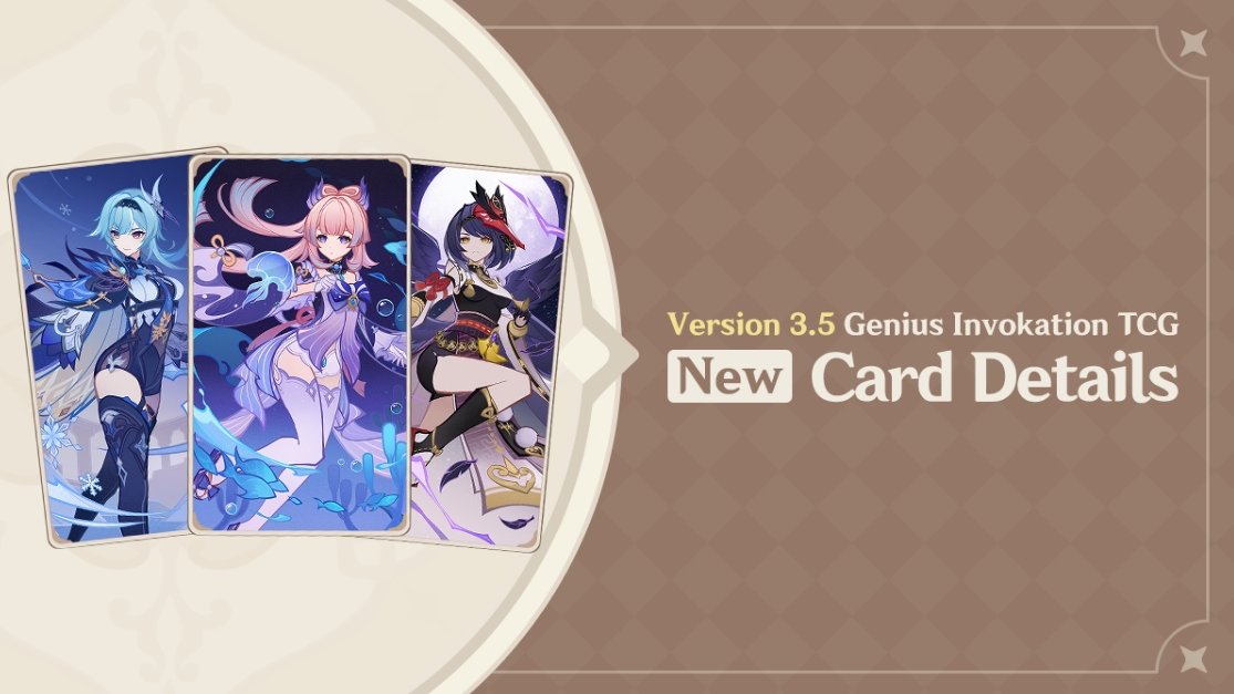 Genshin Impact to add more TCG cards in Version 3.5 - Eula, Kokomi, Kujou Sara